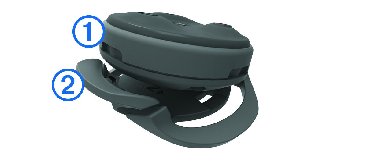 Device installation in the mount with callouts