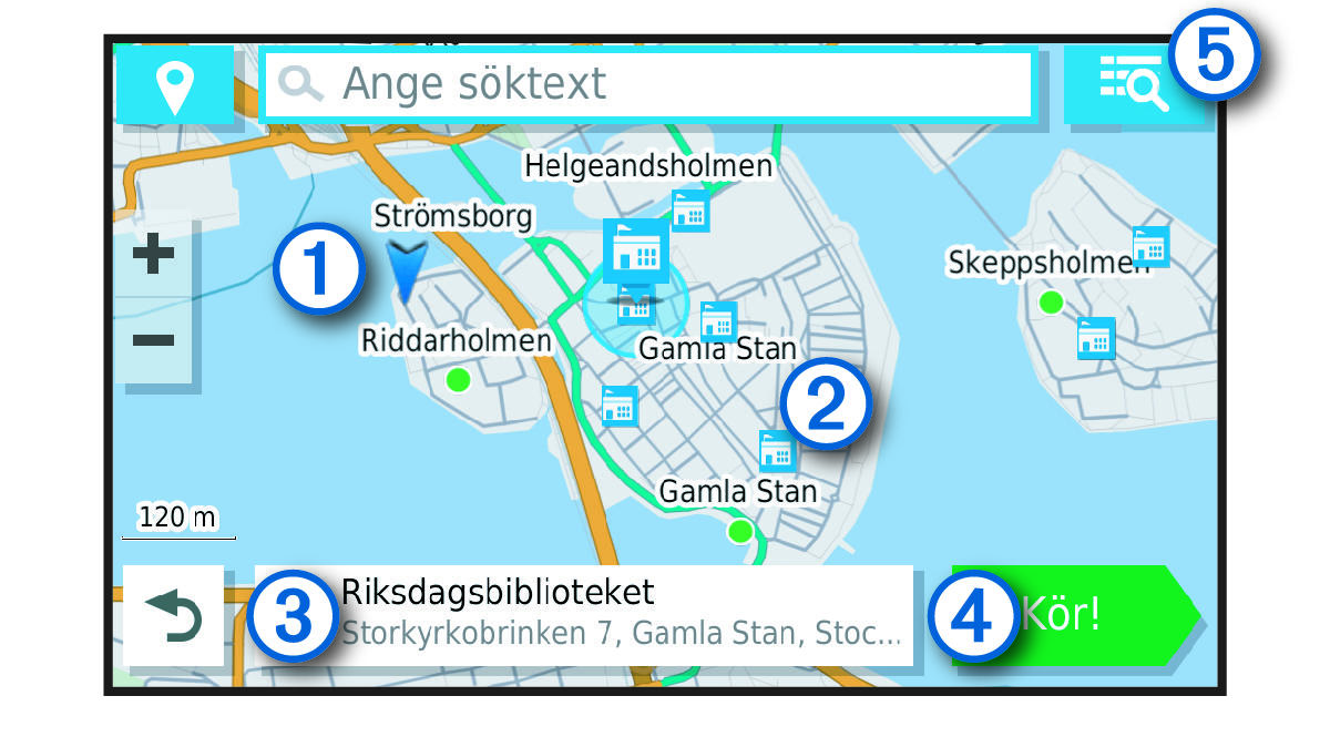 Sökresultat för platser på en karta med bildtexter