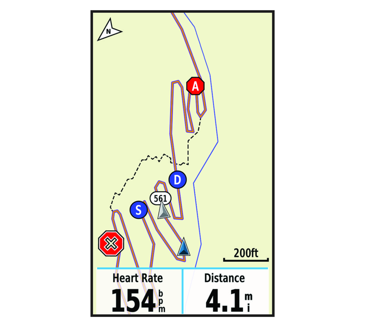 Map with GroupTrack data