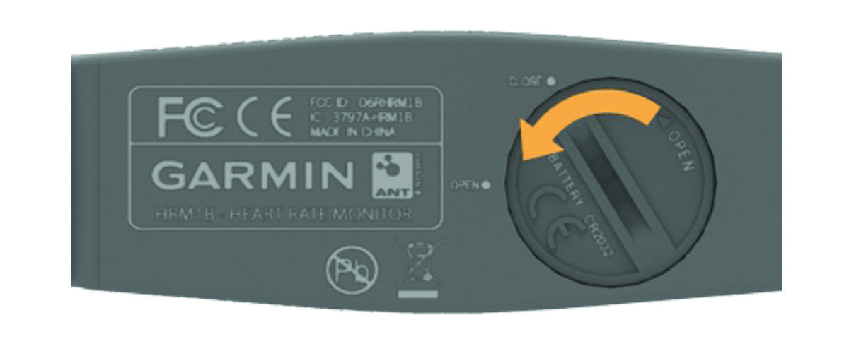 Cambio de pila del pulsómetro de la banda premium de Garmin