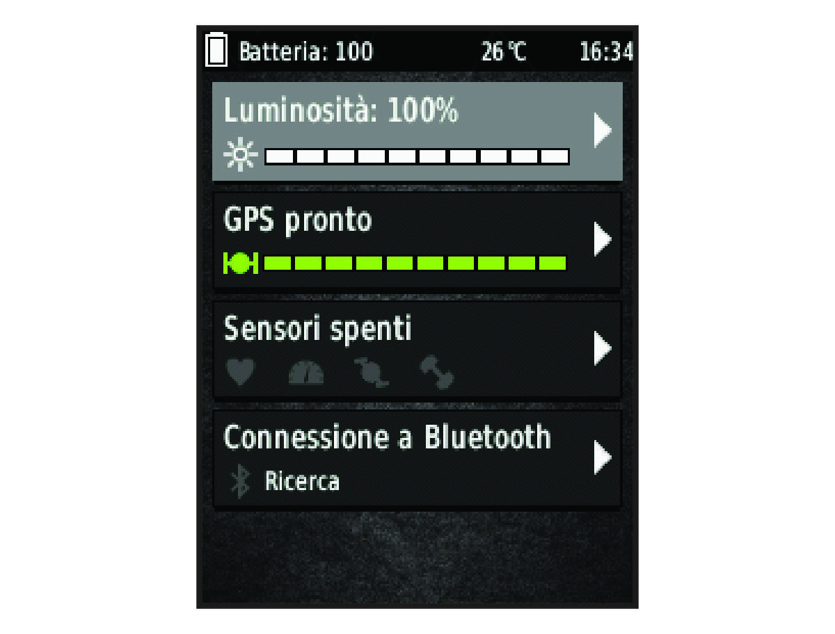 Sensor status data