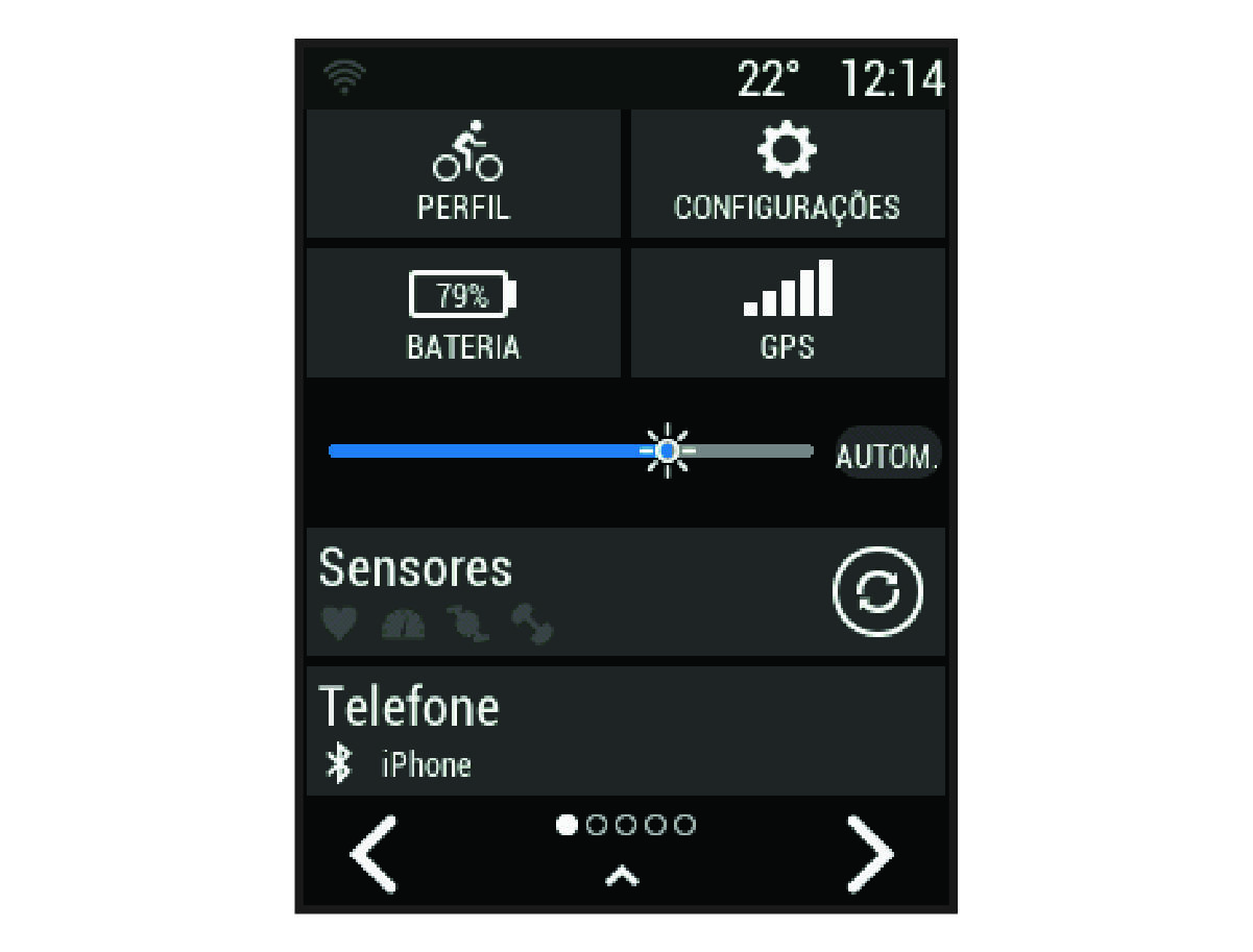 Dados de status do dispositivo