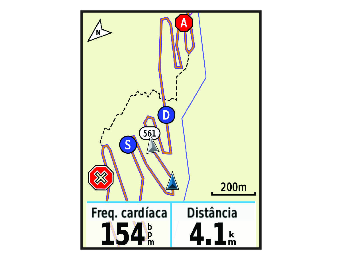 Mapa com dados do GroupTrack