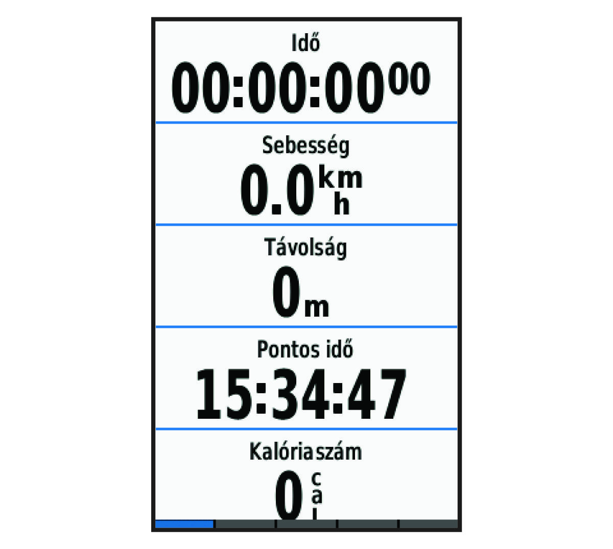 Screenshot of the activity timer