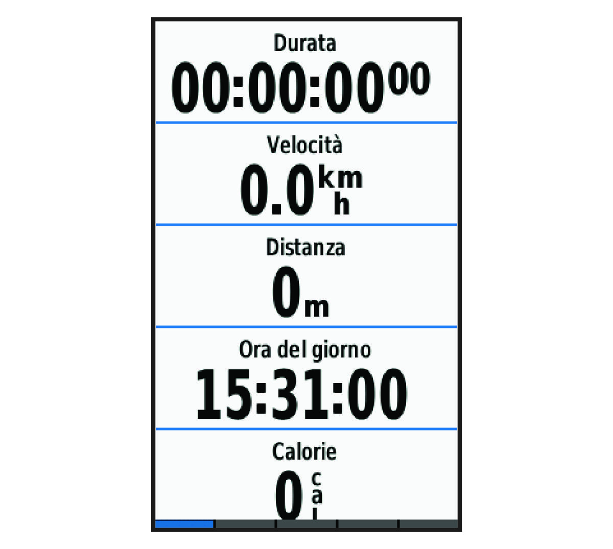 Screenshot of the activity timer