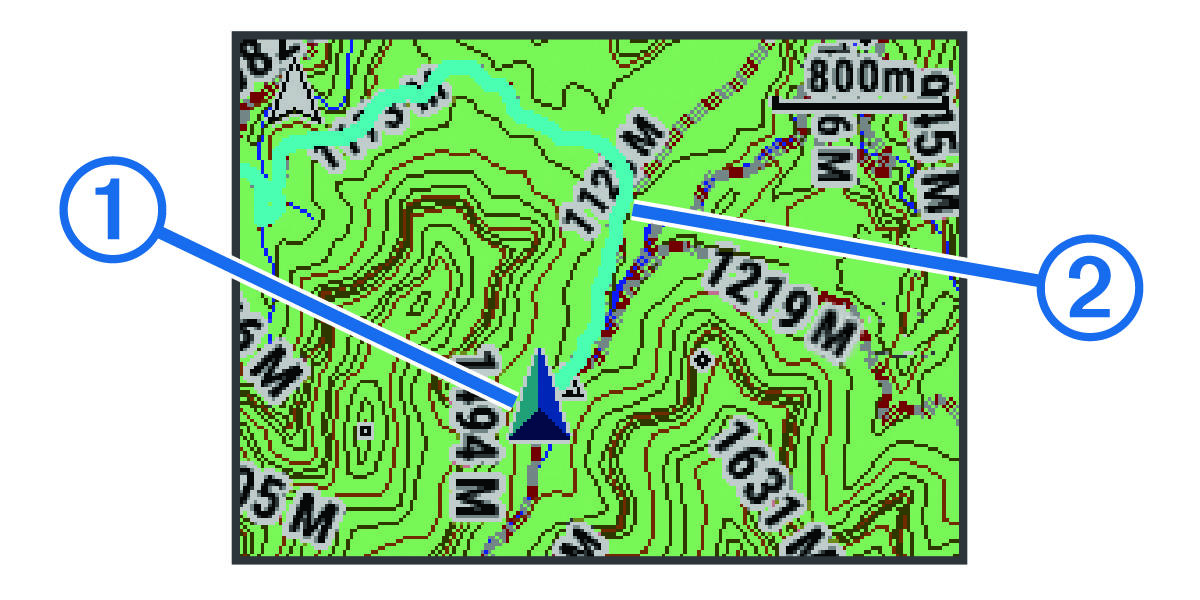 Screenshot of a map with callouts