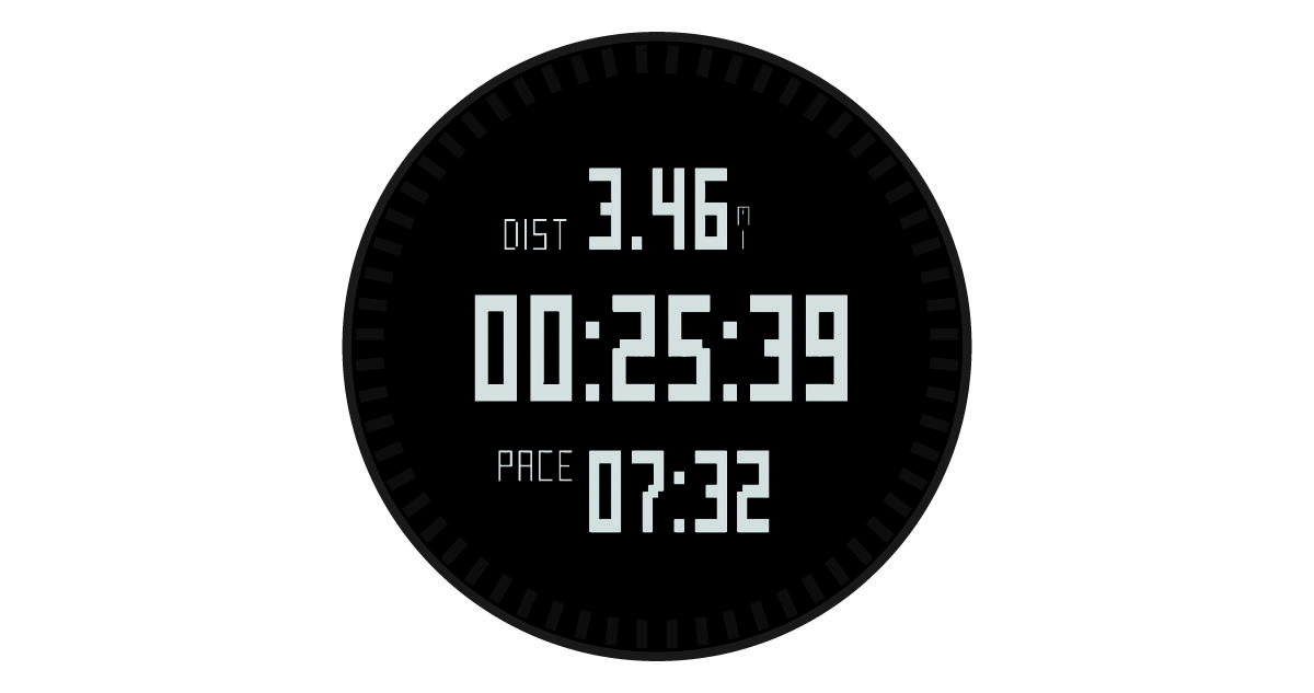 Screenshot of the stopwatch