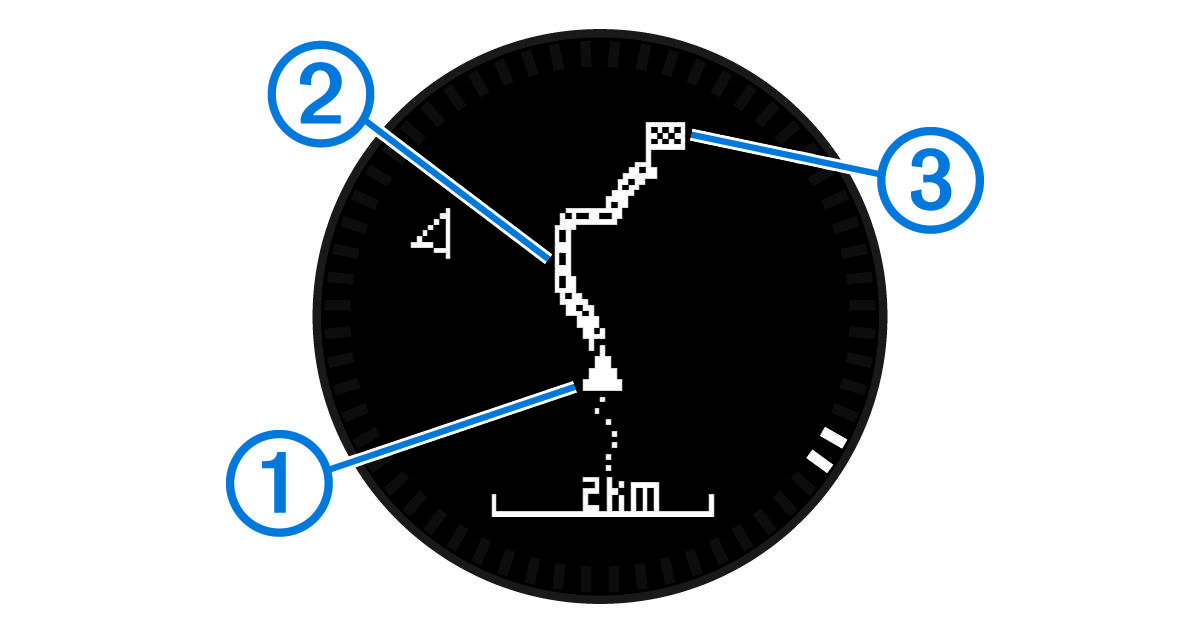 Screenshot di una mappa con annotazioni