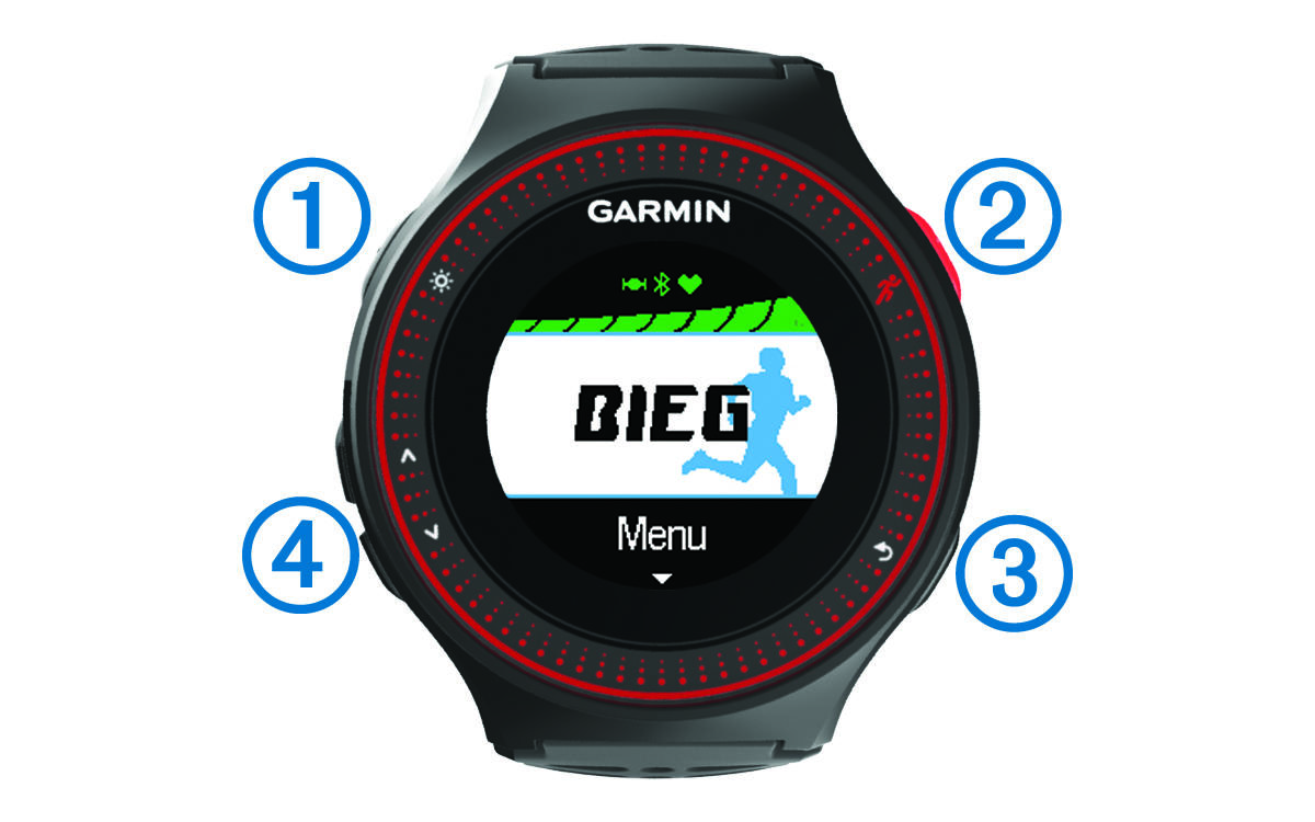 Widok urządzenia z przodu z objaśnieniami