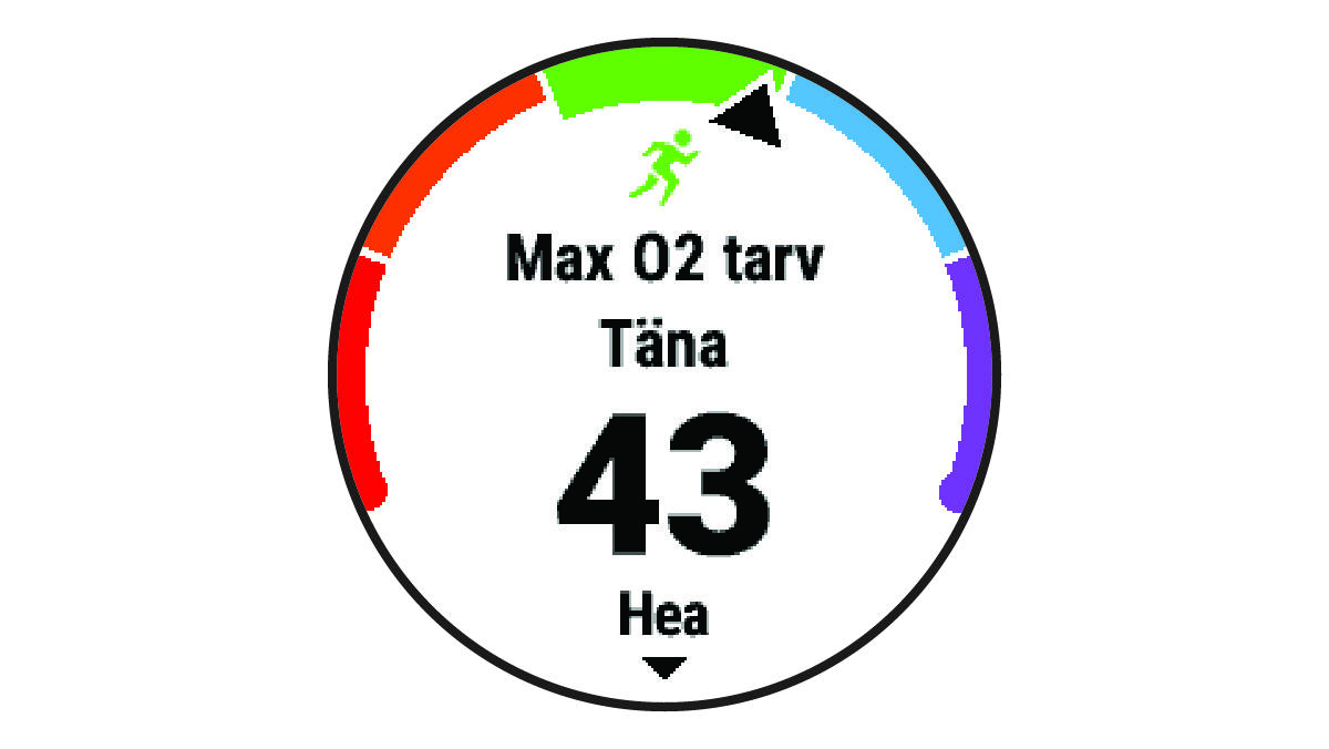 Maksimaalse hapnikutarbimise andmed
