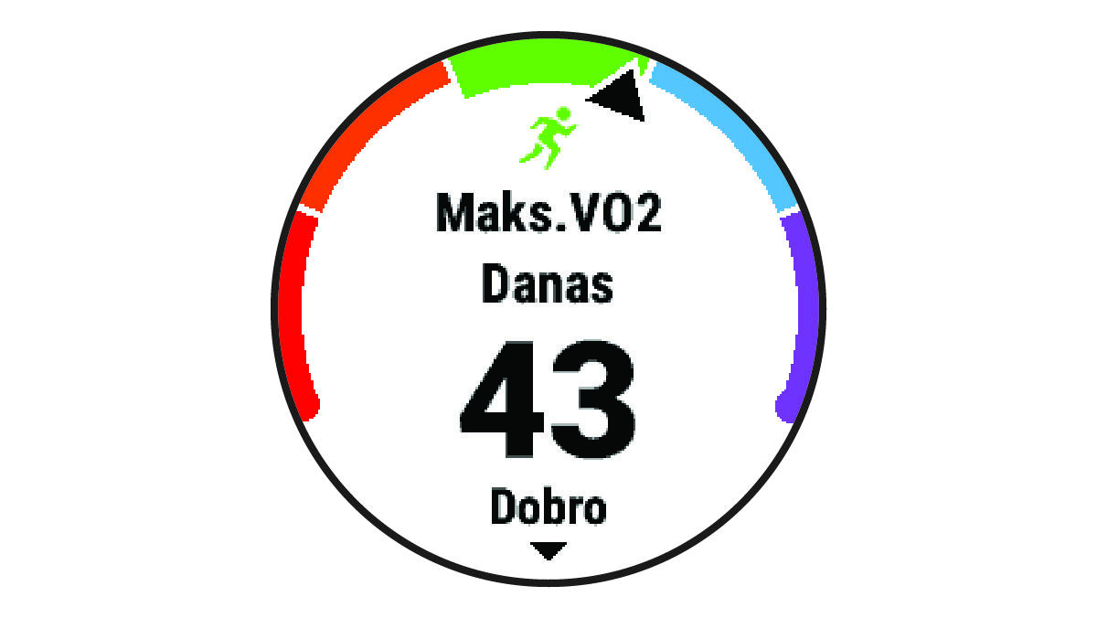 Podaci o maksimalnom VO2