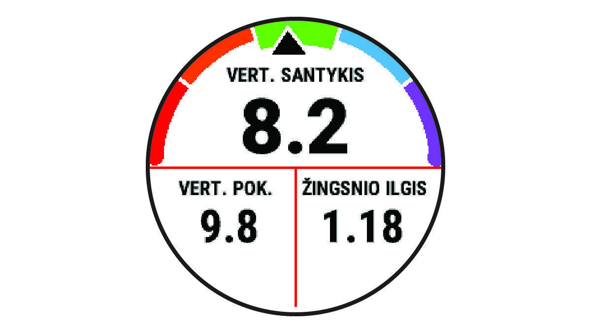 Bėgimo dinamikos duomenys