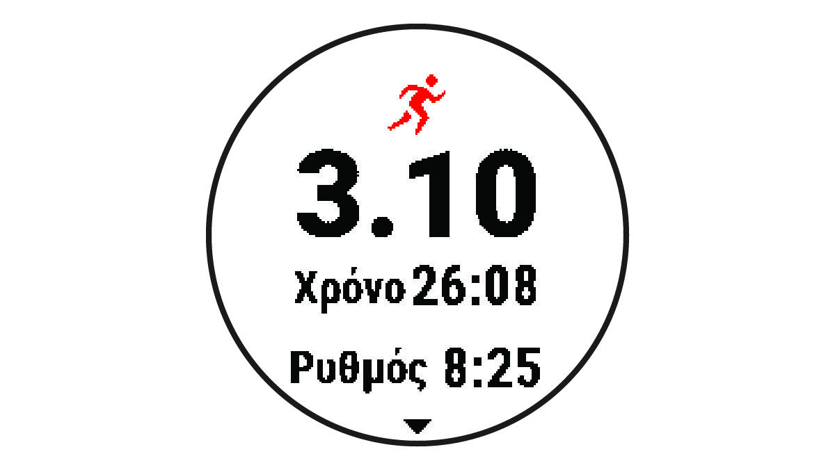 Δεδομένα σύνοψης τρεξίματος