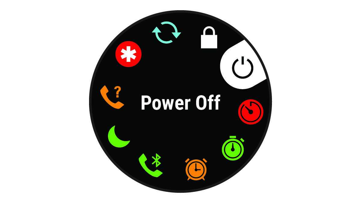 Screen used to access the device features