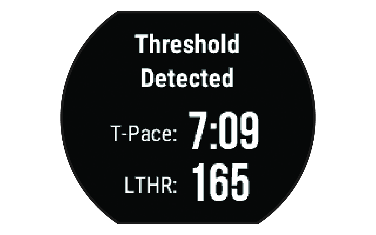 Lactate threshold data