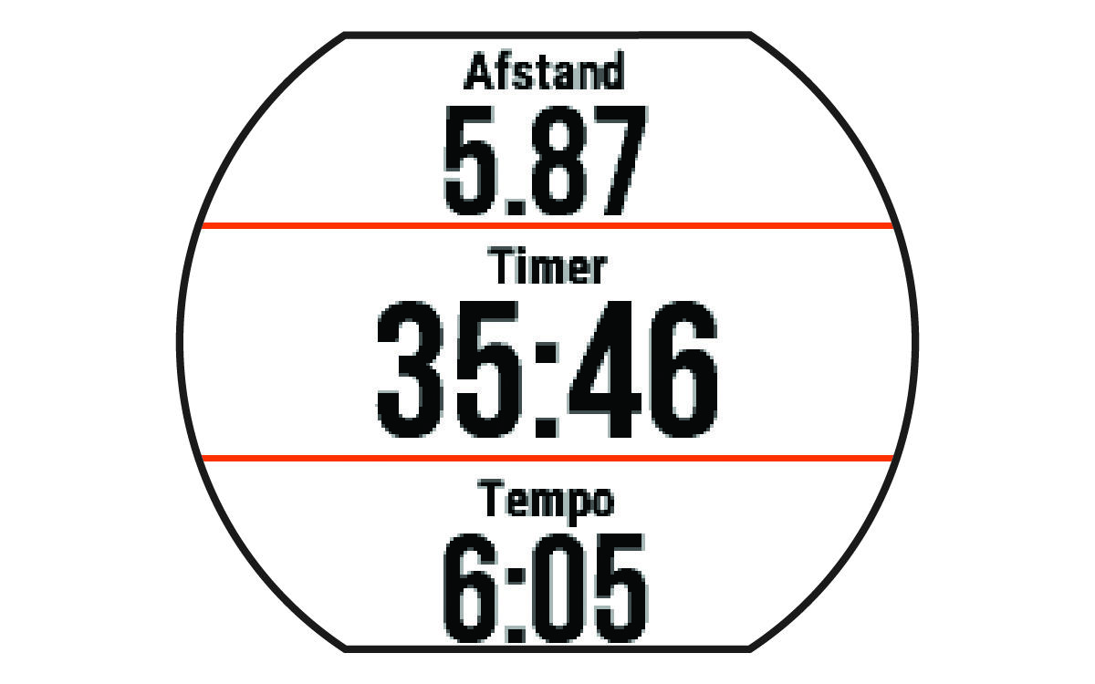 Activiteitstimer met hardloopgegevens