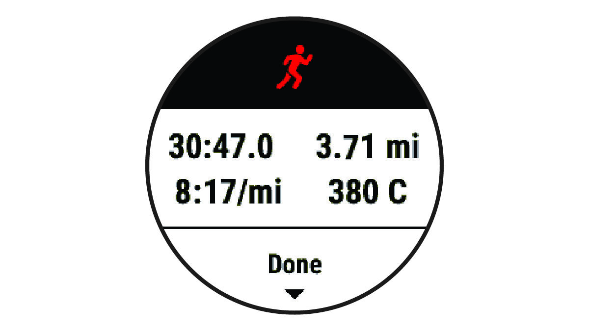 Run summary data