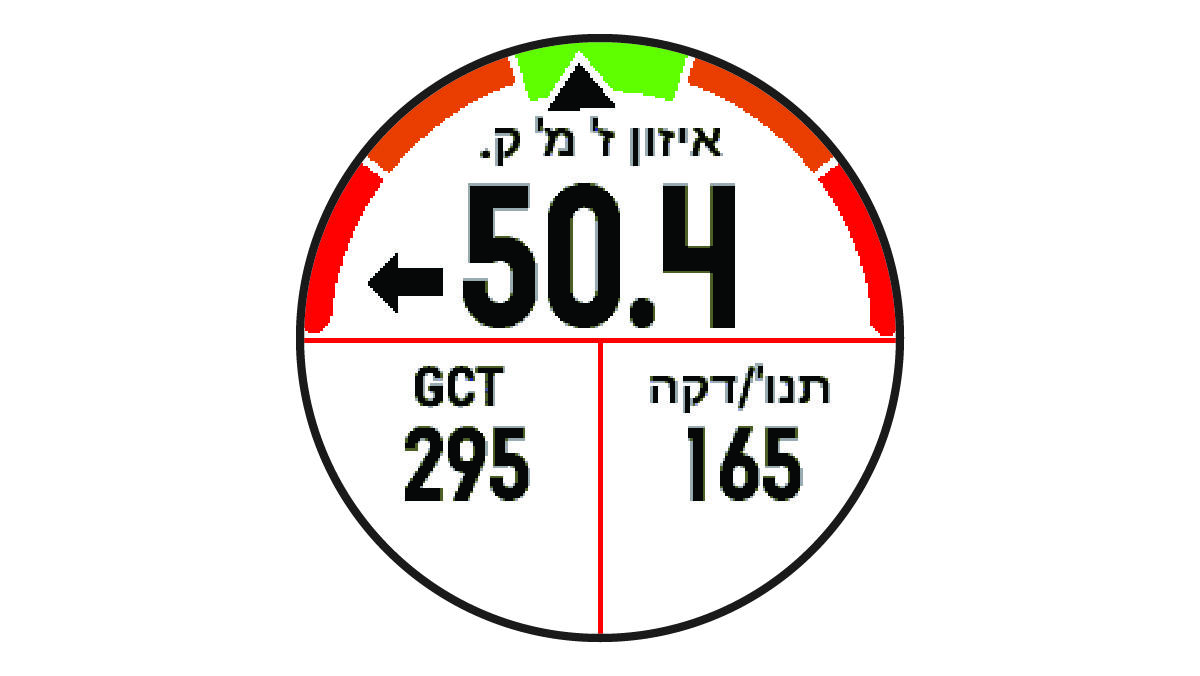 נתוני דינמיקת ריצה