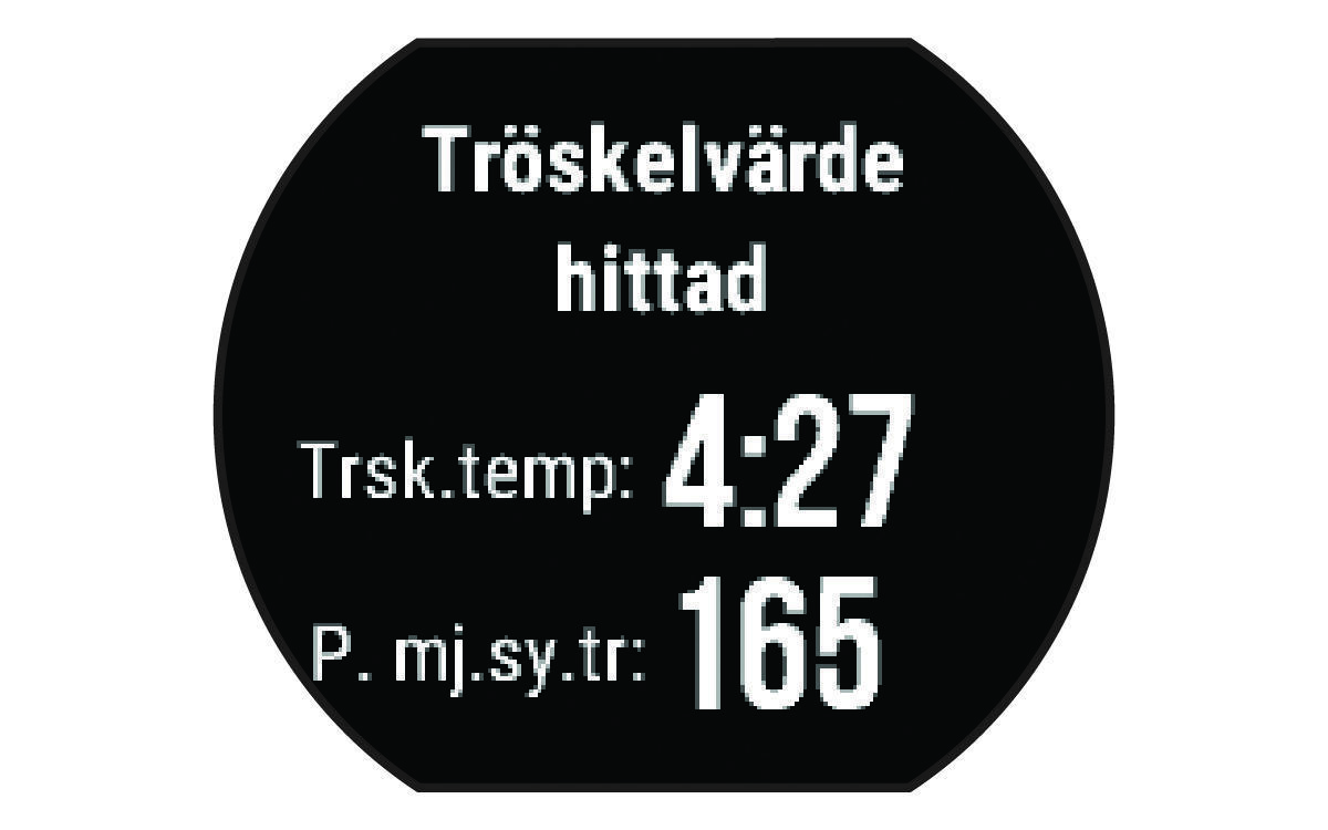 Data för mjölksyratröskel