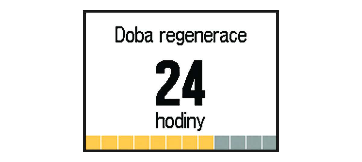 Údaje o době regenerace