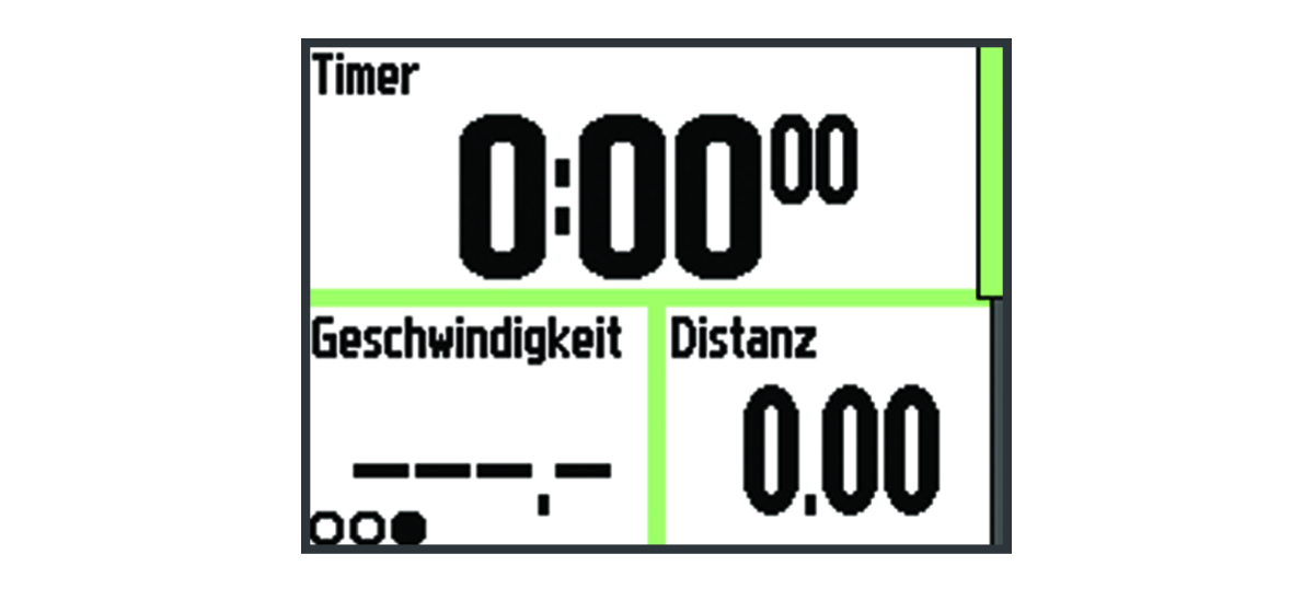 Aktivitäten-Timer mit Laufdaten