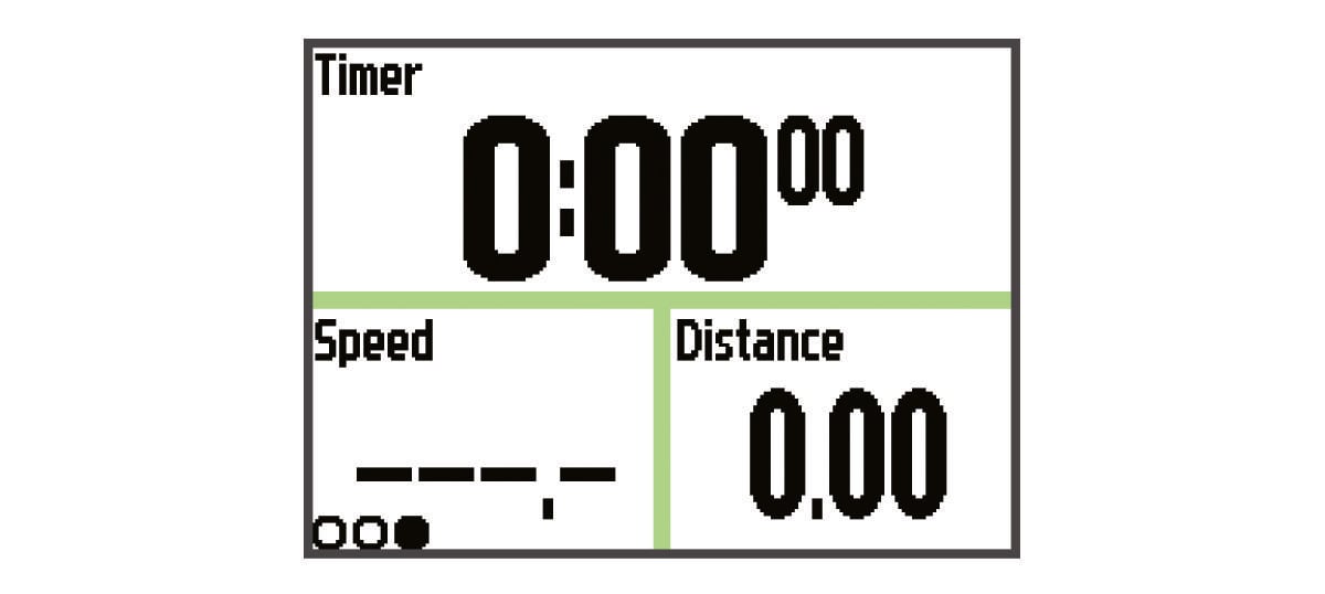 Activity timer with run data