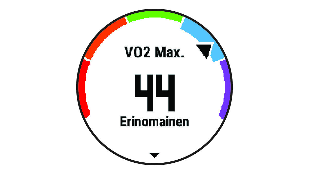 Maksimaalisen hapenottokyvyn tiedot
