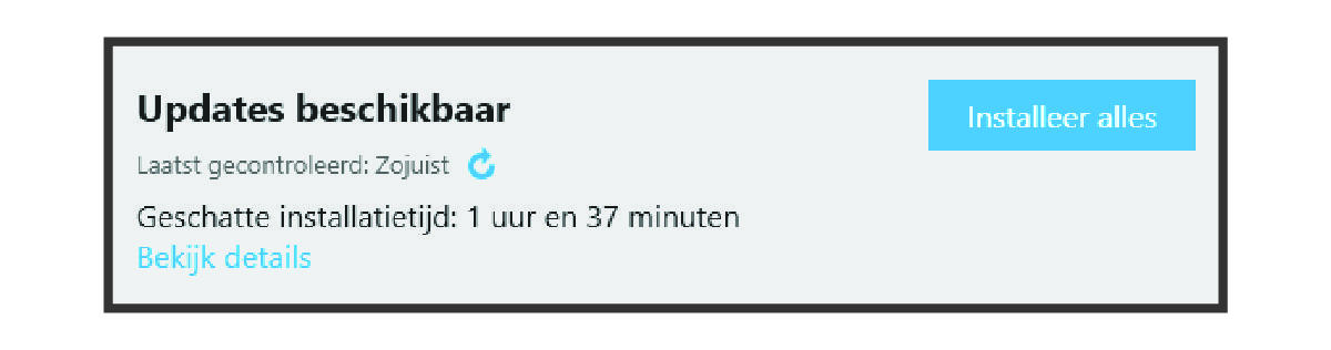Update beschikbaar