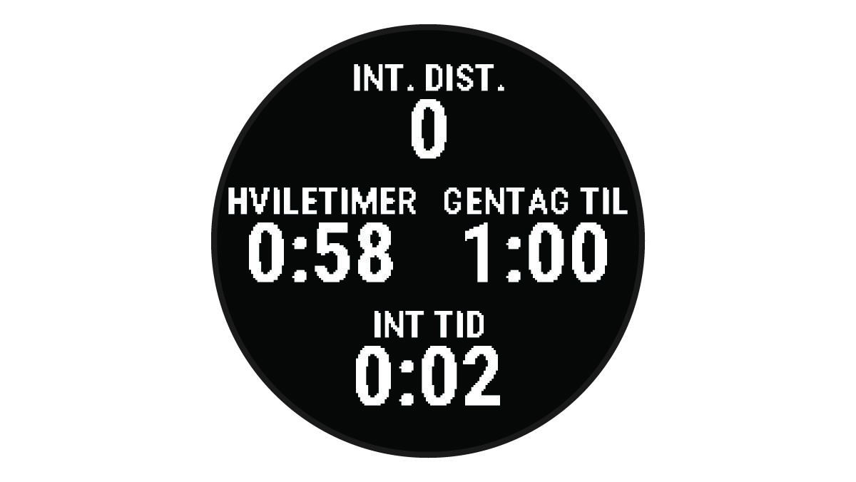 Aktivitetstimer med hvileskærm