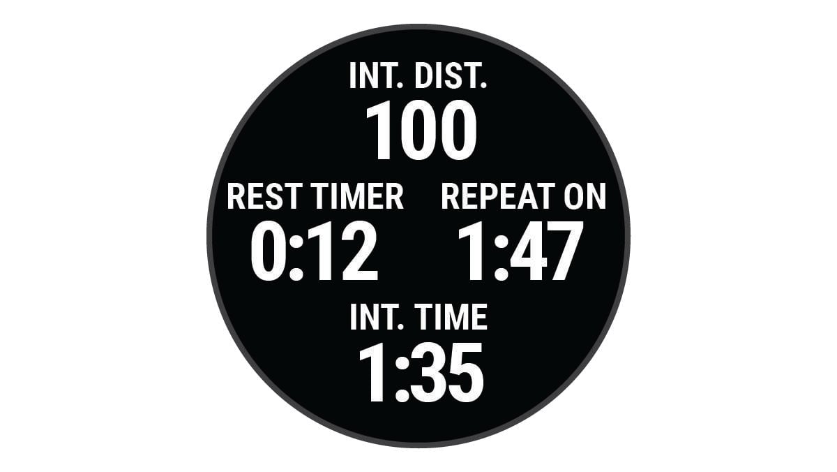 Activity timer with rest screen