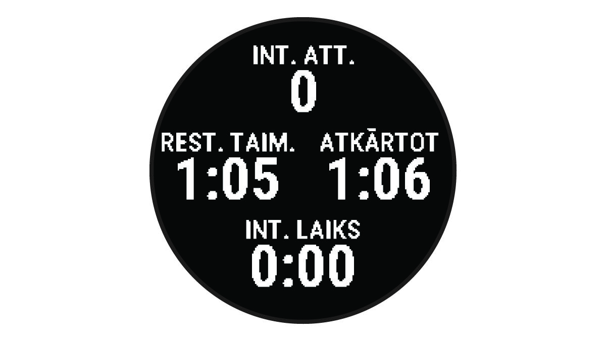 Aktivitātes taimeris ar atpūtas ekrānu