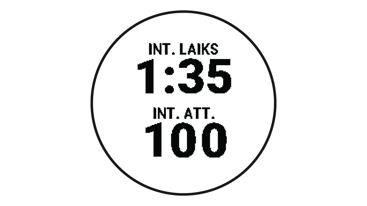 Aktivitātes taimeris ar peldēšanas datiem