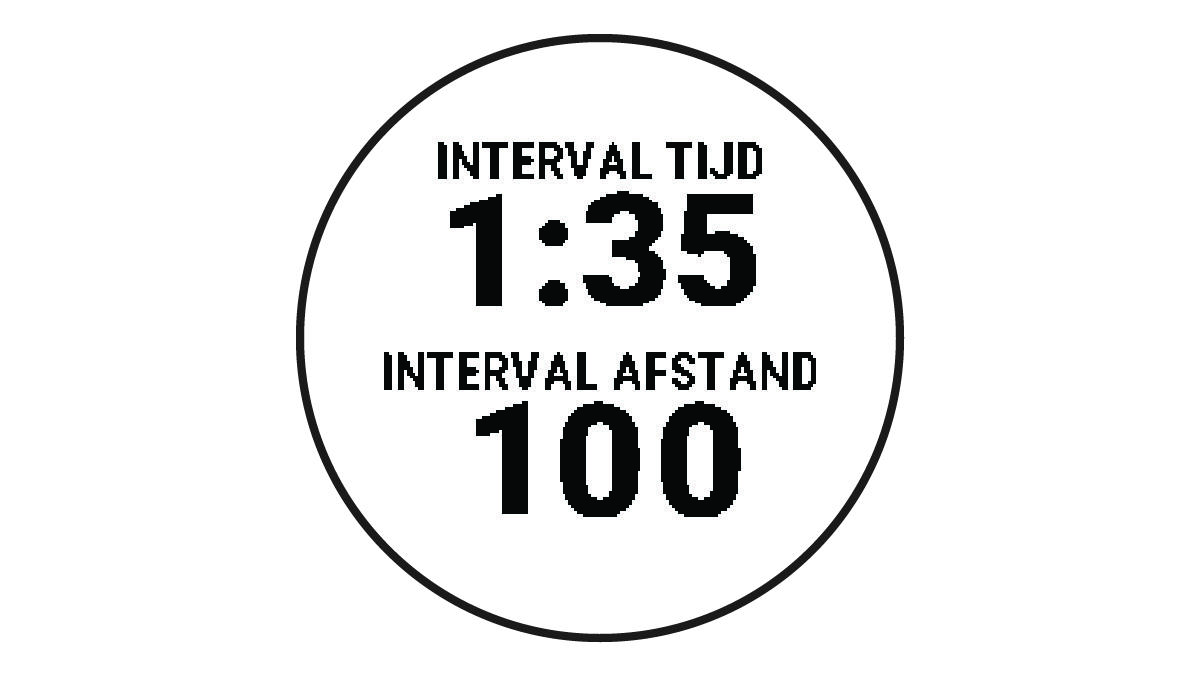 Activiteitentimer met zwemgegevens