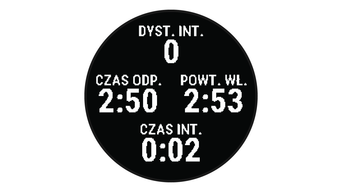 Stoper aktywności z ekranem odpoczynku