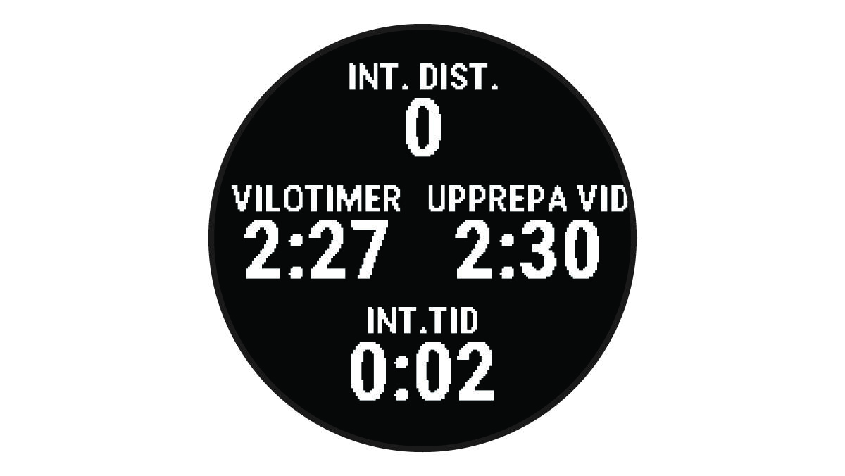 Aktivitetstimer med vilosida