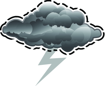 Thunderstorms symbol