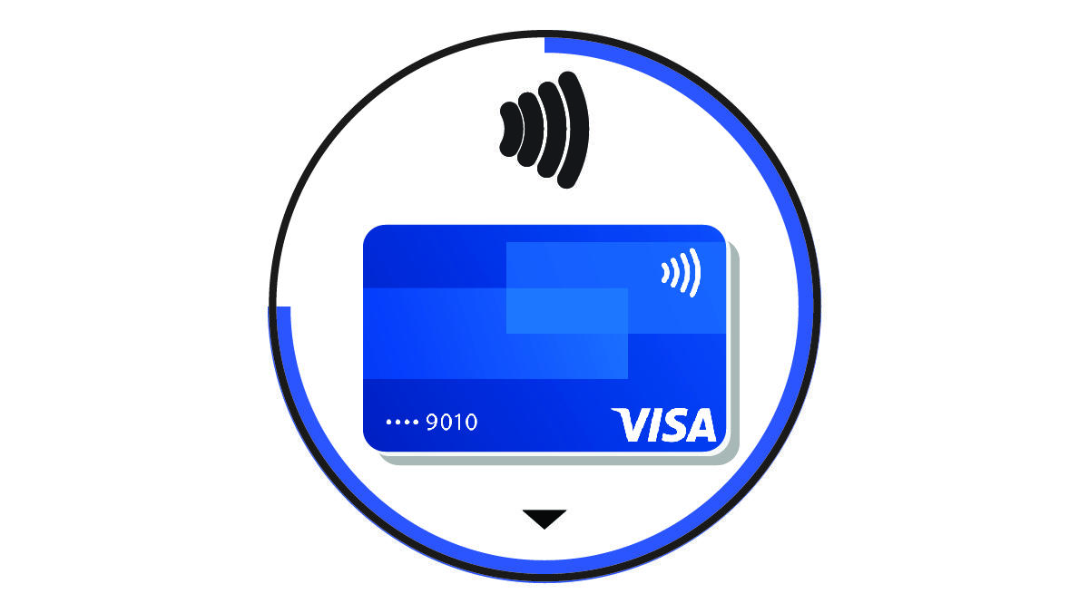 Screenshot of the payment card