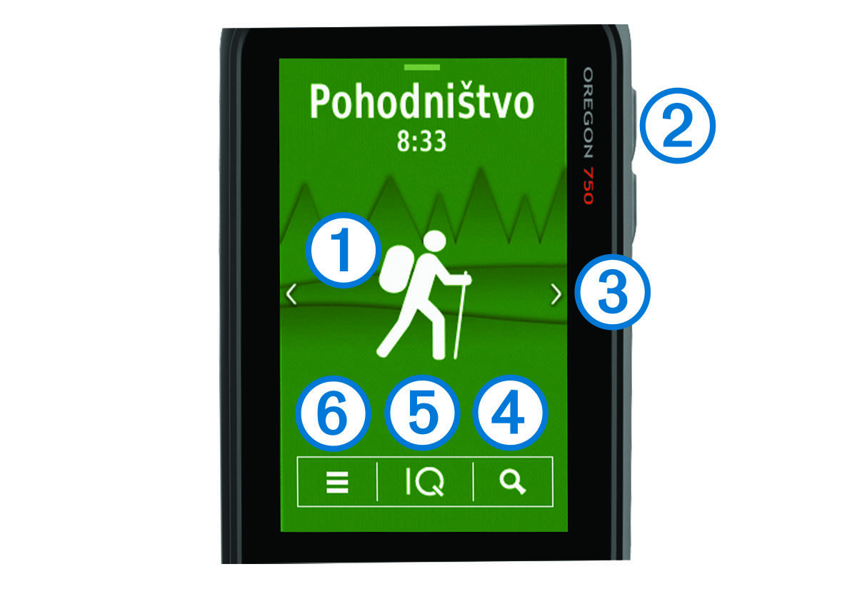 Posnetek začetnega zaslona z oblački