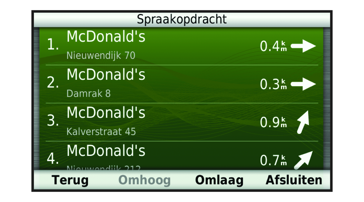 Zoekresultaten voor spraakopdrachten