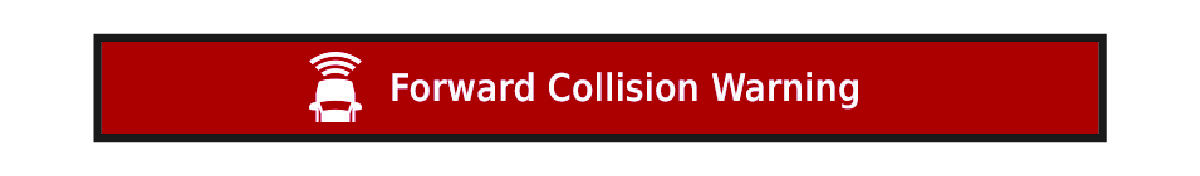 Forward collision warning alert