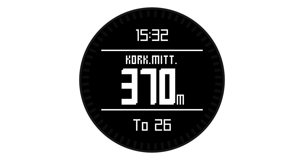 Screenshot of the altimeter