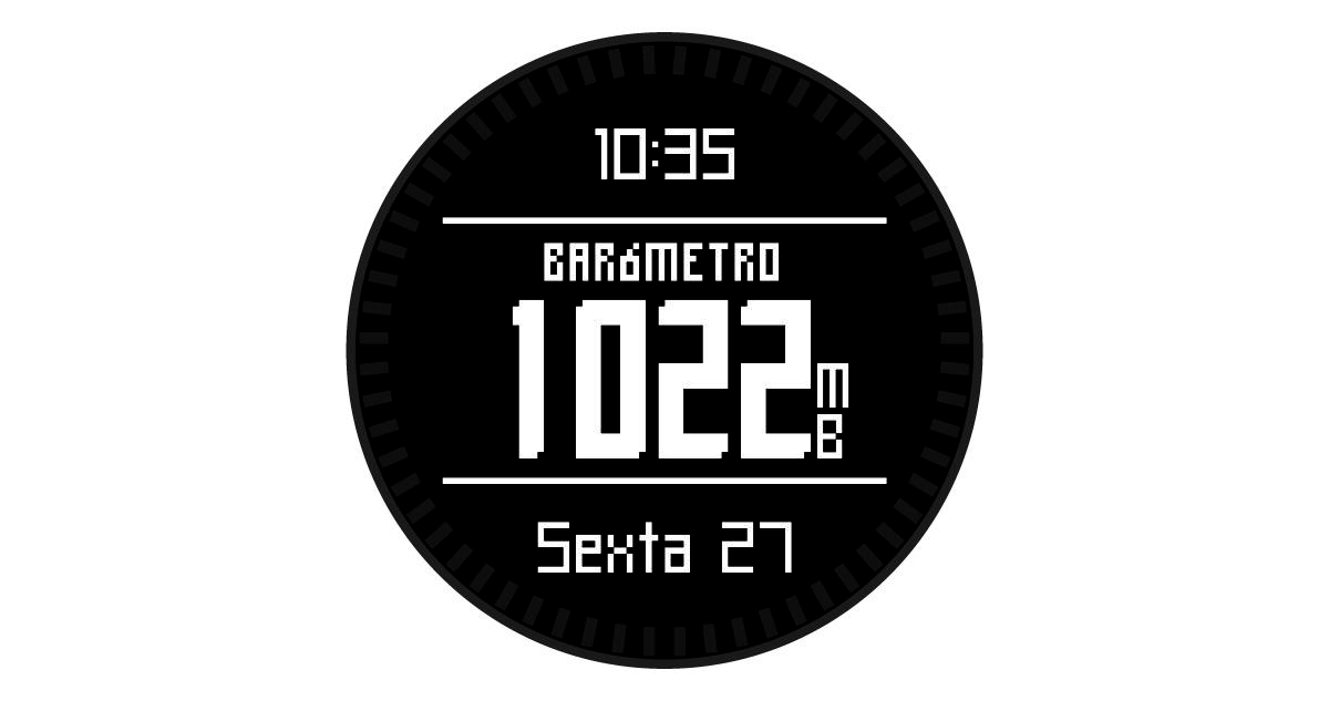 Screenshot of the barometer