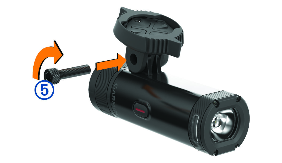 Bike mount adapter with the screw and a callout