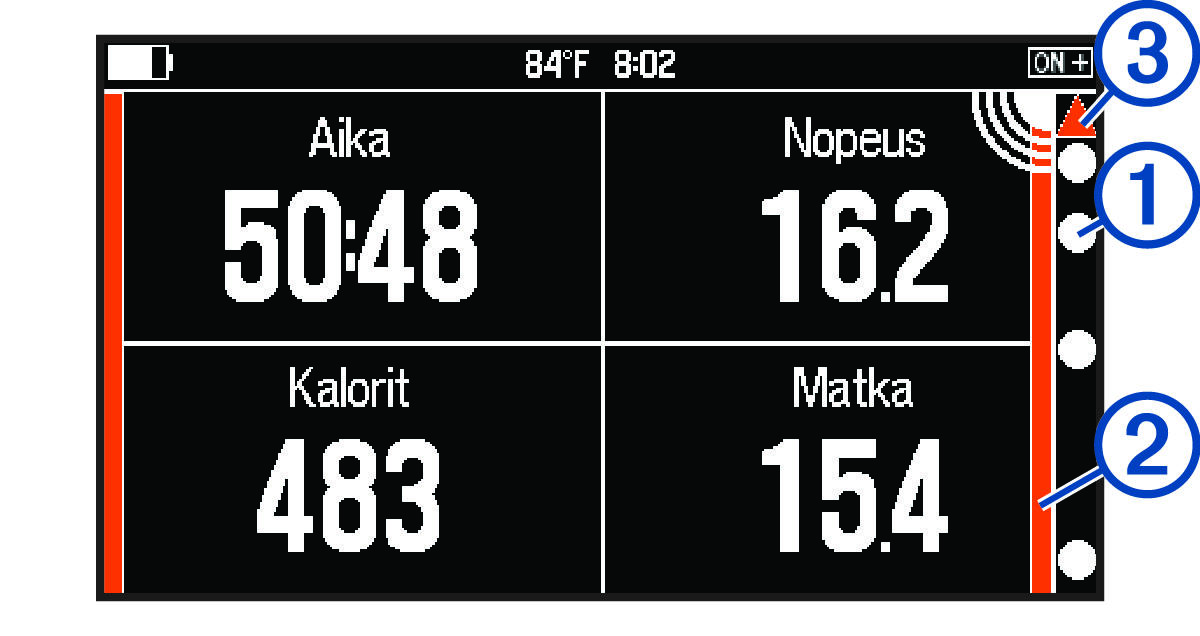 Radar data with callouts