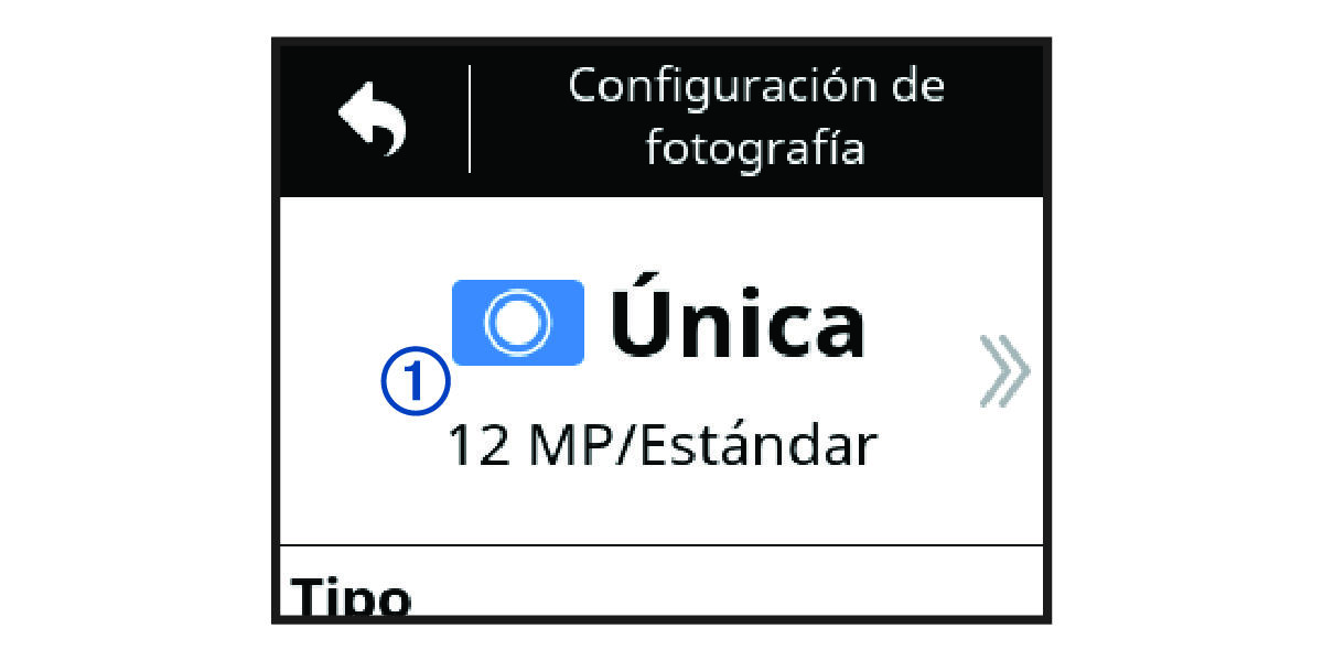 Única opción en la configuración de foto con una anotación