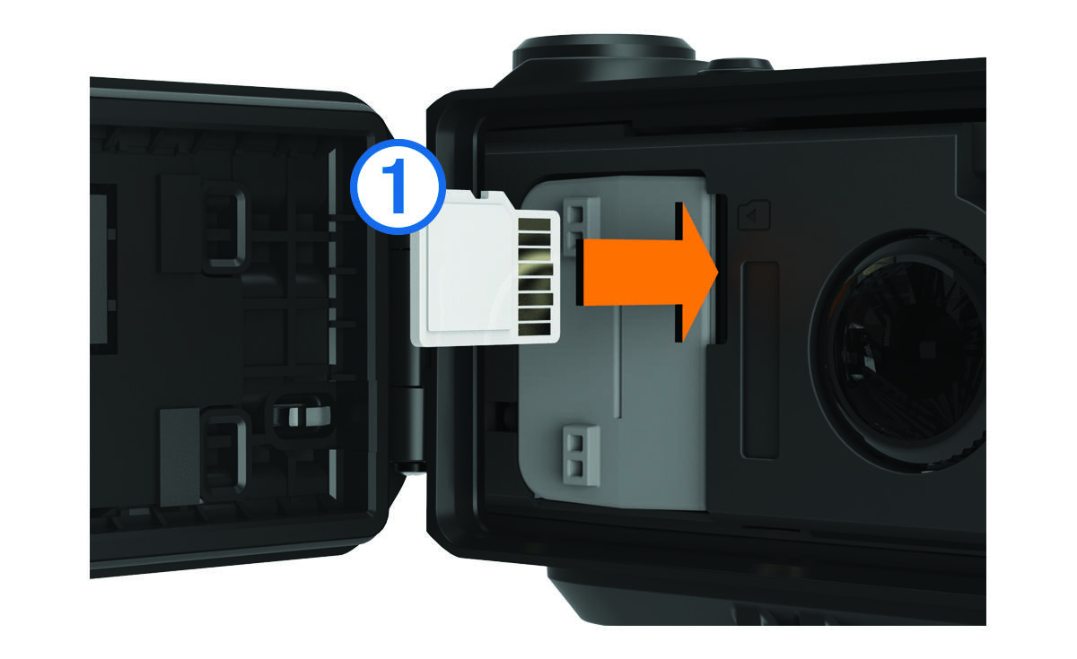 Memory card slot and memory card with callout