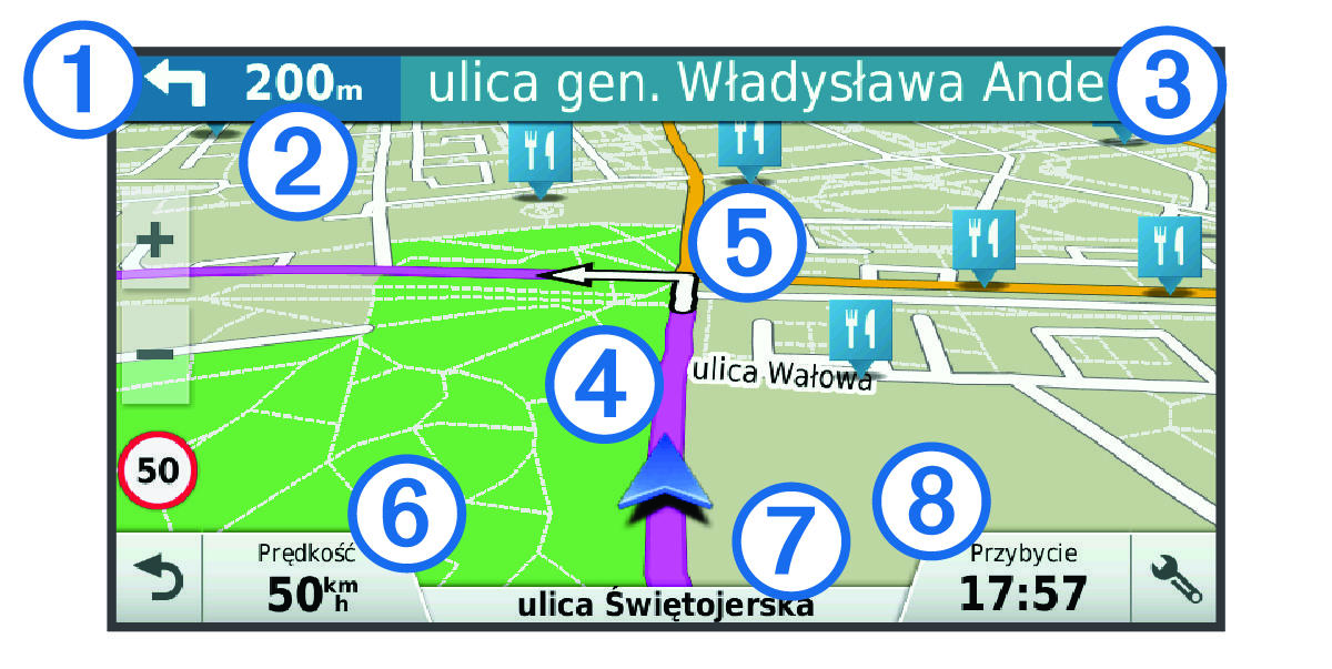 Map data with callouts