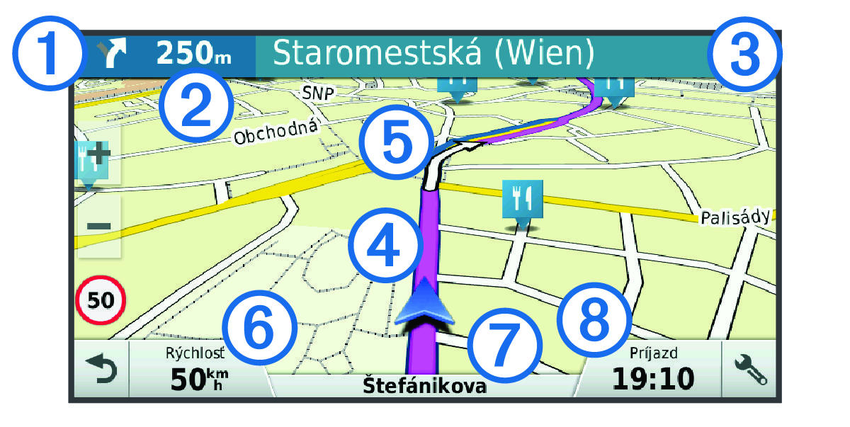 Map data with callouts